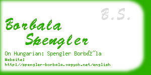 borbala spengler business card